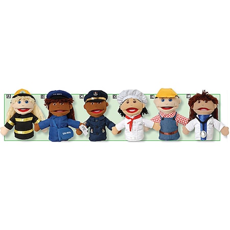 Marvel Education Co Multi-Ethnic Career Puppet, Set of 6 319